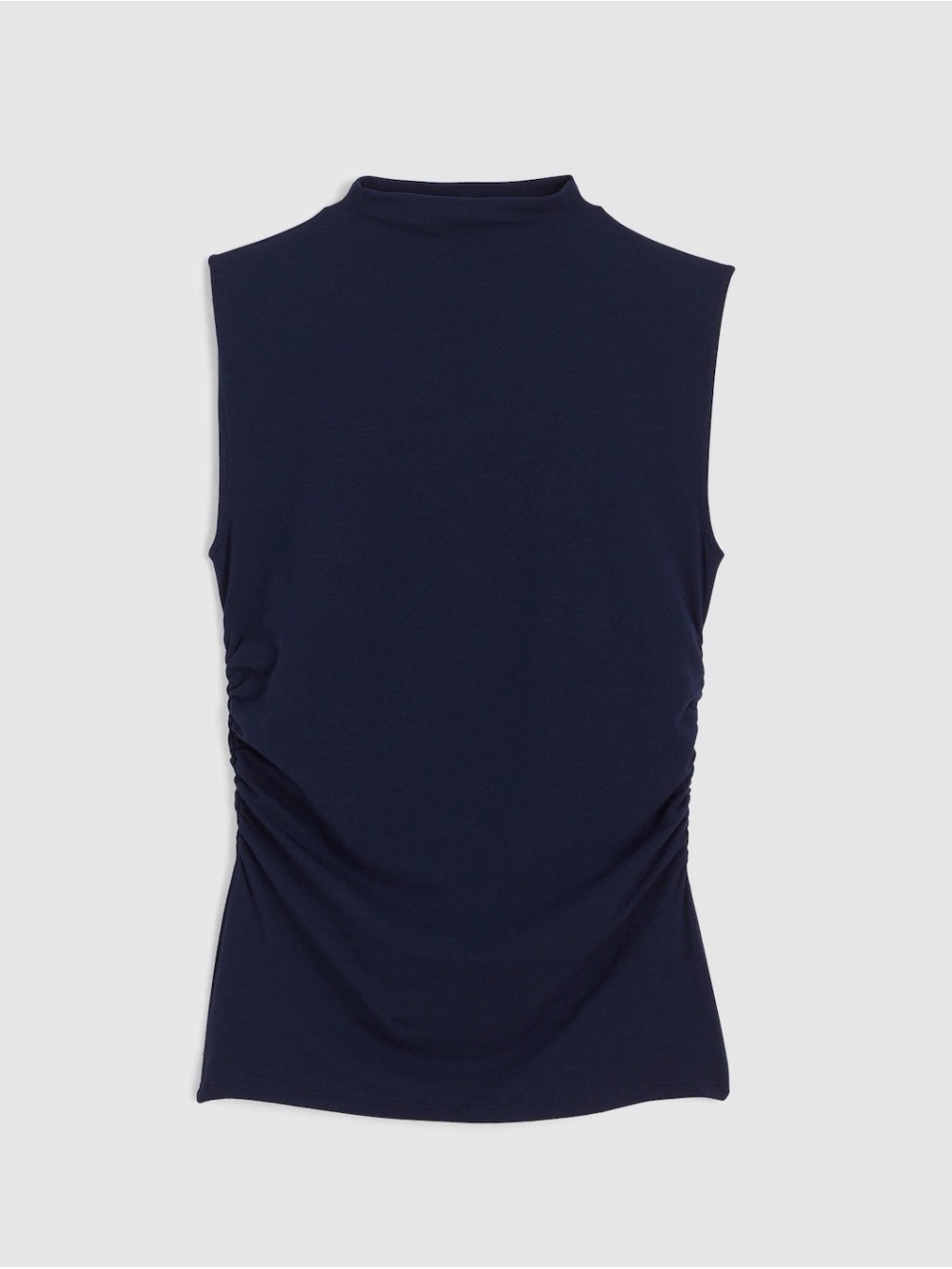 Madewell Ruched Mock Neck Tank in Midnight Navy size XS NWT  ***$55 MSRP***